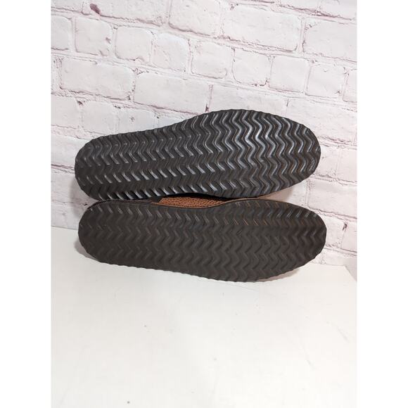 Beckett Simonon Mens Jones Slippers Size 11 Tan Pebbled Leather New Without Tags - Picture 7 of 12